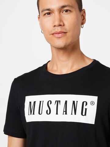 MUSTANG T-Shirt 'Alex' in Schwarz