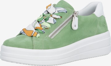 Baskets basses REMONTE en vert : devant