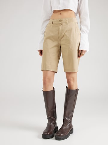 Regular Pantalon chino s.Oliver en beige : devant