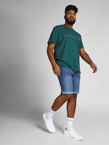 Jack & Jones Plus تقليدي جينز 'Rick Original AM 361 ' بلون أزرق