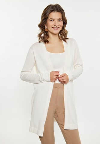 Usha Knit cardigan in White: front