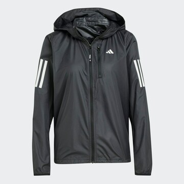 ADIDAS PERFORMANCE Sports jacket 'Own The Run' in Black: front