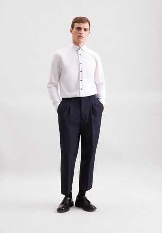 Coupe regular Chemise business 'SMART CLASSICS' SEIDENSTICKER en blanc : devant