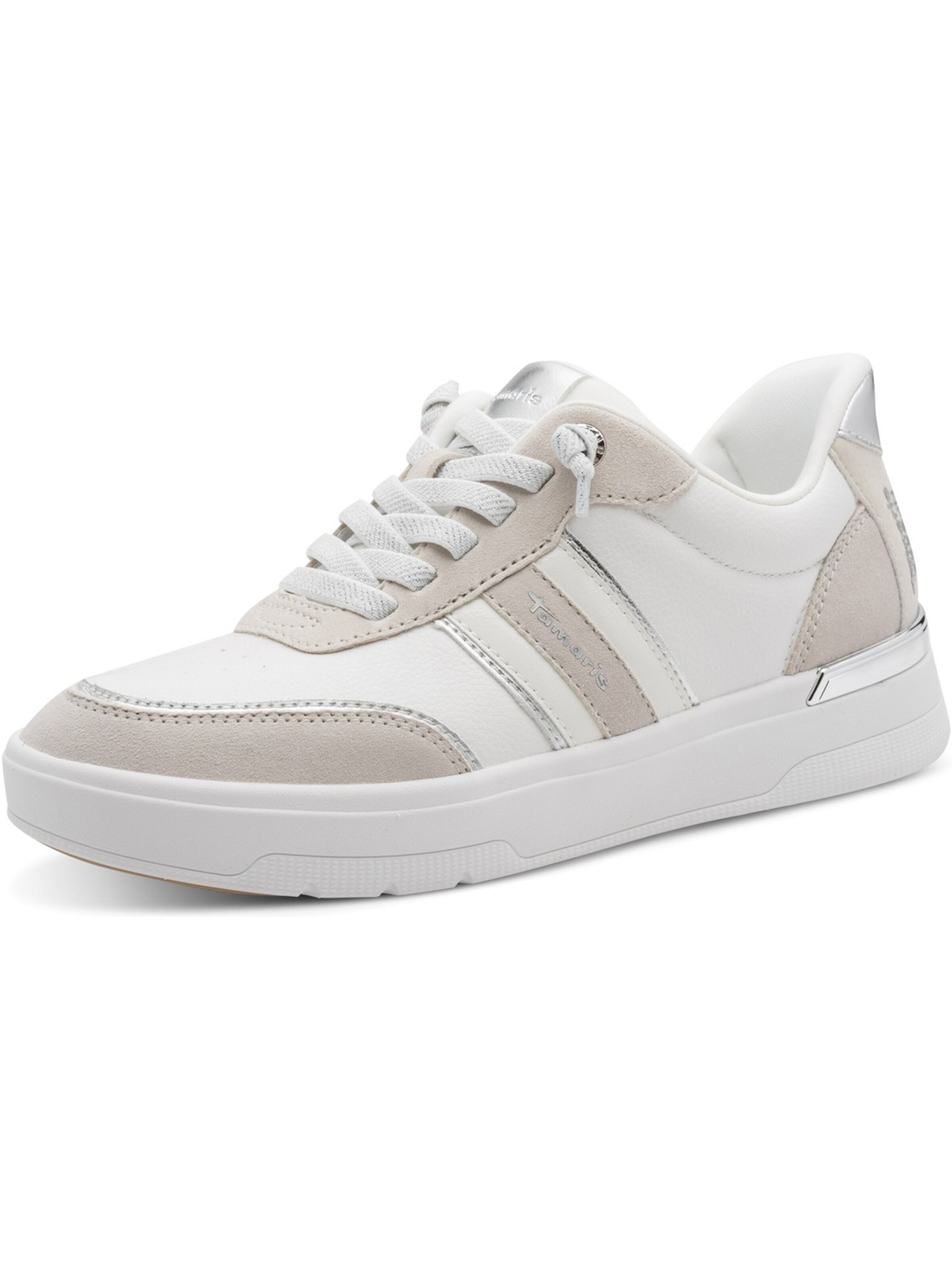 Tamaris Wide Fit Sneaker low‌‌‌‌‌‌ in Weiß: Vorderseite