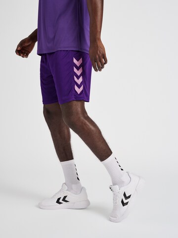 Hummel - Regular Calças de desporto em roxo