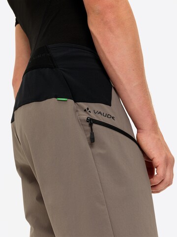 VAUDE Regular Workout Pants 'Moab Pro' in Beige