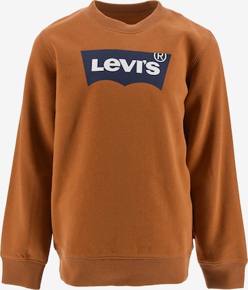 Levi's Kids Sweatshirt 'Batwing' in Bruin: voorkant