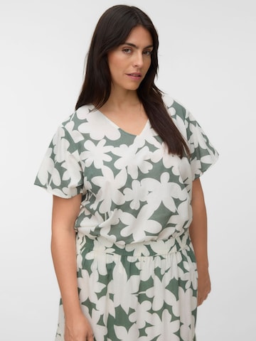Vero Moda Curve Блузка 'VMCDicthe' в Зеленый: спереди