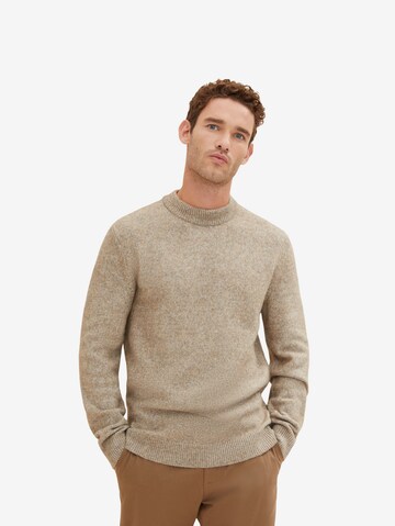 TOM TAILOR Sweater in Beige: front