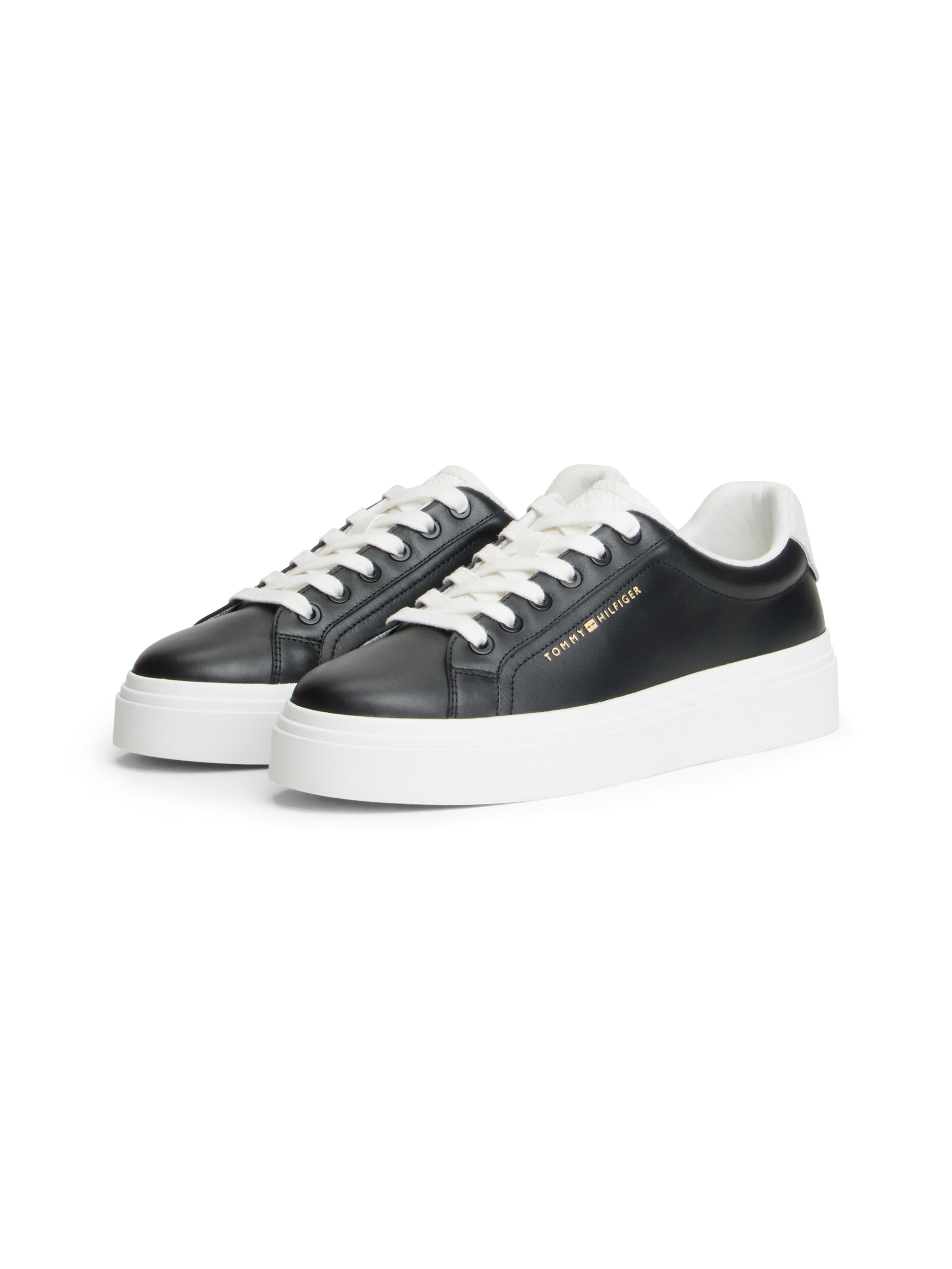 Sneaker low de la TOMMY HILFIGER pe negru