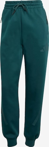 ADIDAS SPORTSWEAR Tapered Housut 'Z.N.E.' värissä vihreä: etupuoli