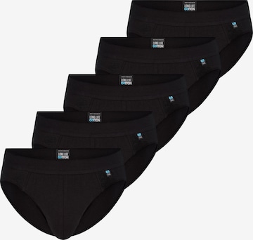 SCHIESSER Slip 'Long Life Cotton' in Zwart: voorkant