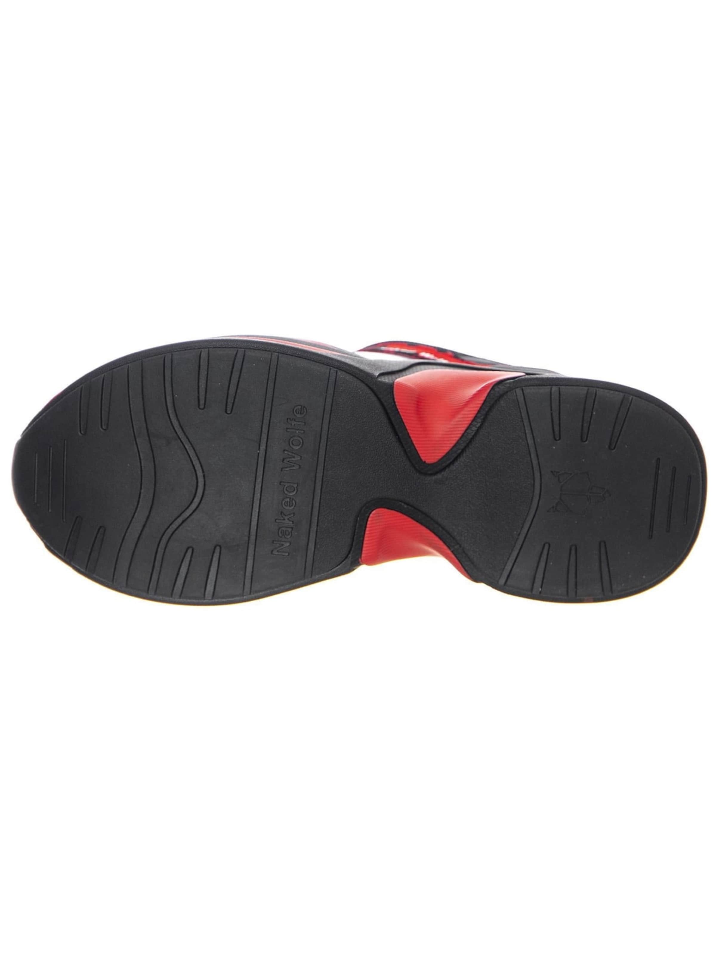 Baskets basses 'Track Sneakers' NAKED WOLFE en rouge