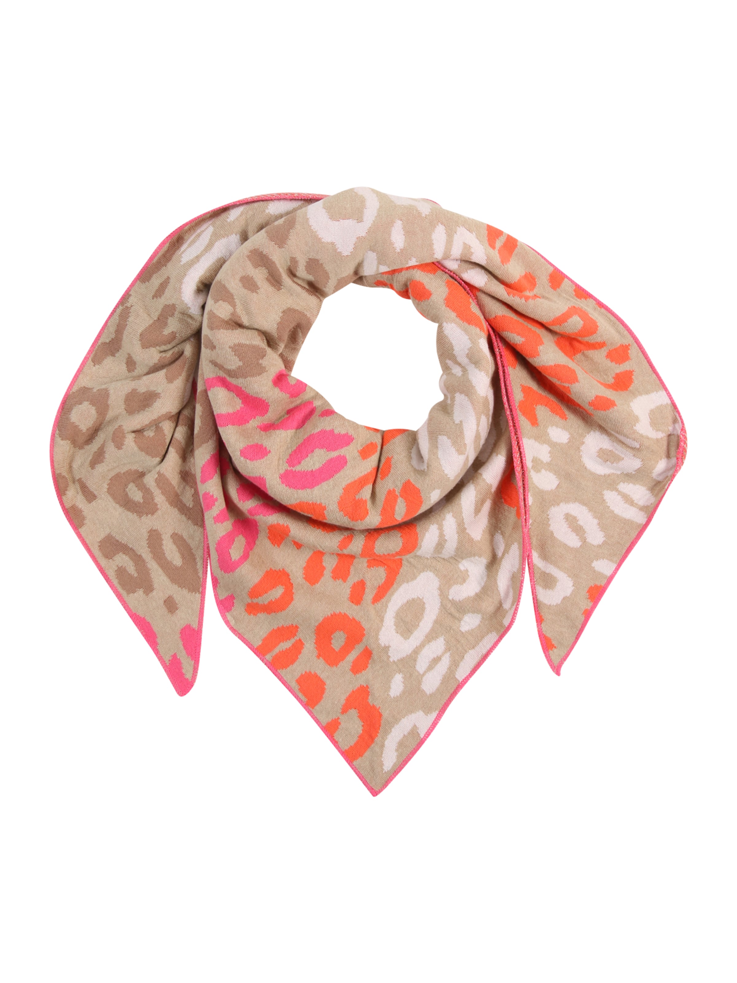 Zwillingsherz Shawl in Beige: front