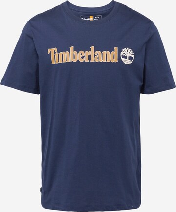 T-Shirt TIMBERLAND en bleu : devant