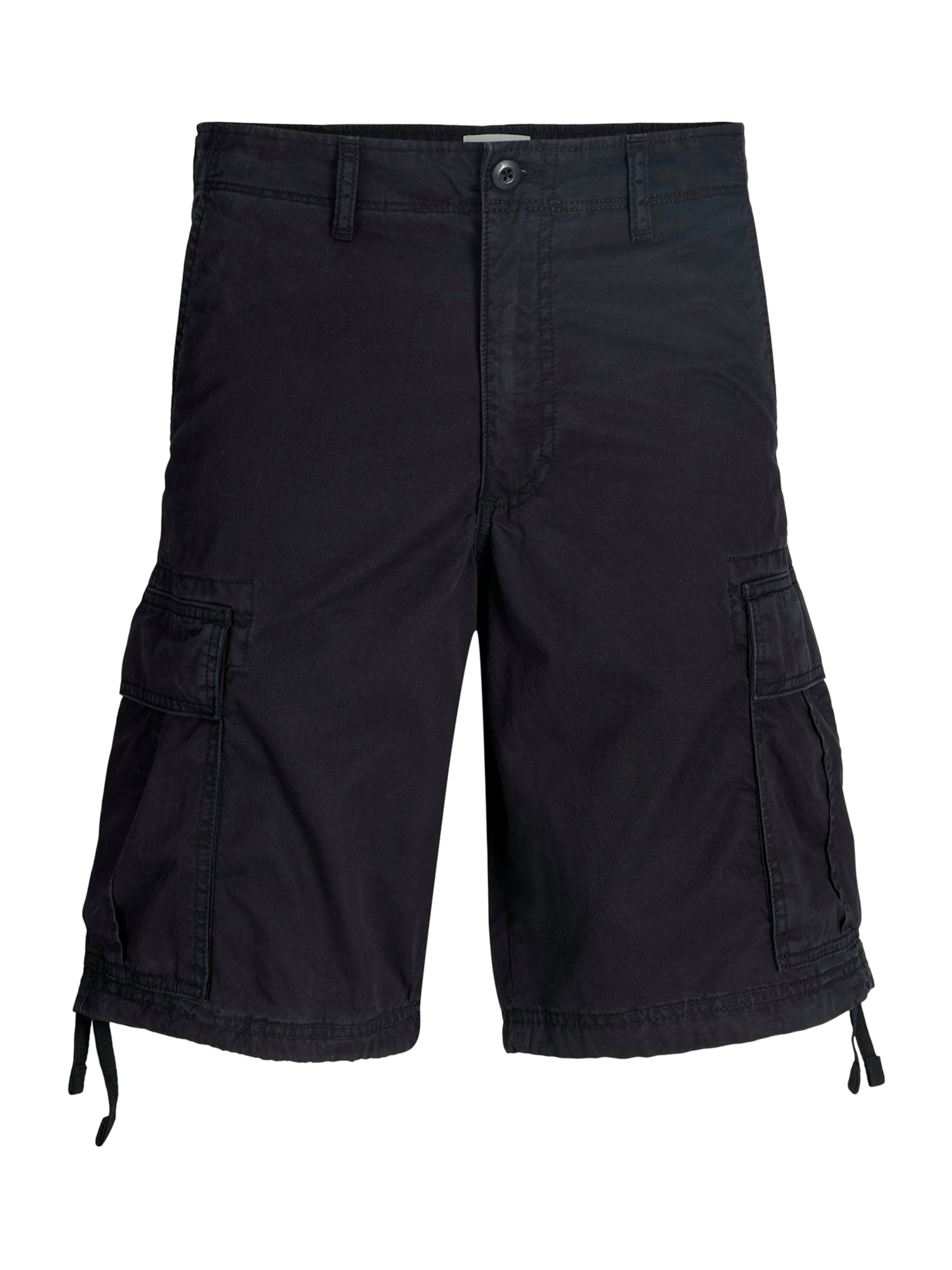 Jack & Jones Plus Avar lõige Klapptaskutega püksid 'JPSTCole Frank', värv must: eest vaates