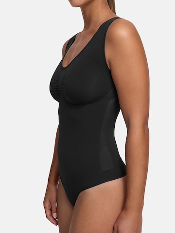 cfab (formerly creamy fabrics) Shapingbody 'Tank Bodysuit Sculpting Shapewear mit String' in Zwart