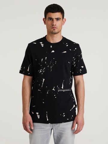 CHASIN' Shirt 'Elon' in Black: front