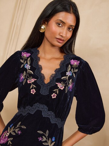 love & roses - Vestido en azul