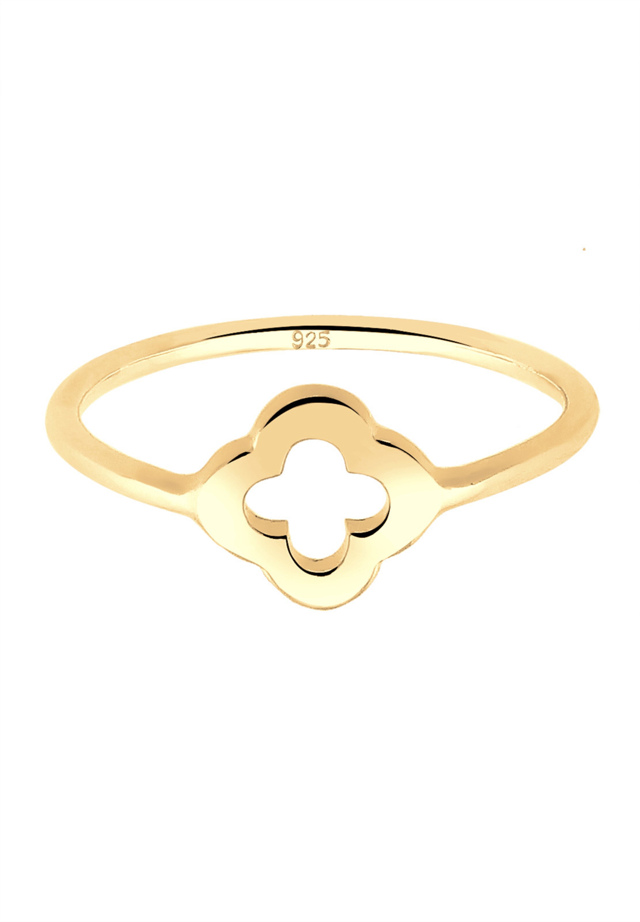 ELLI Ring 'Kleeblatt' in Gold