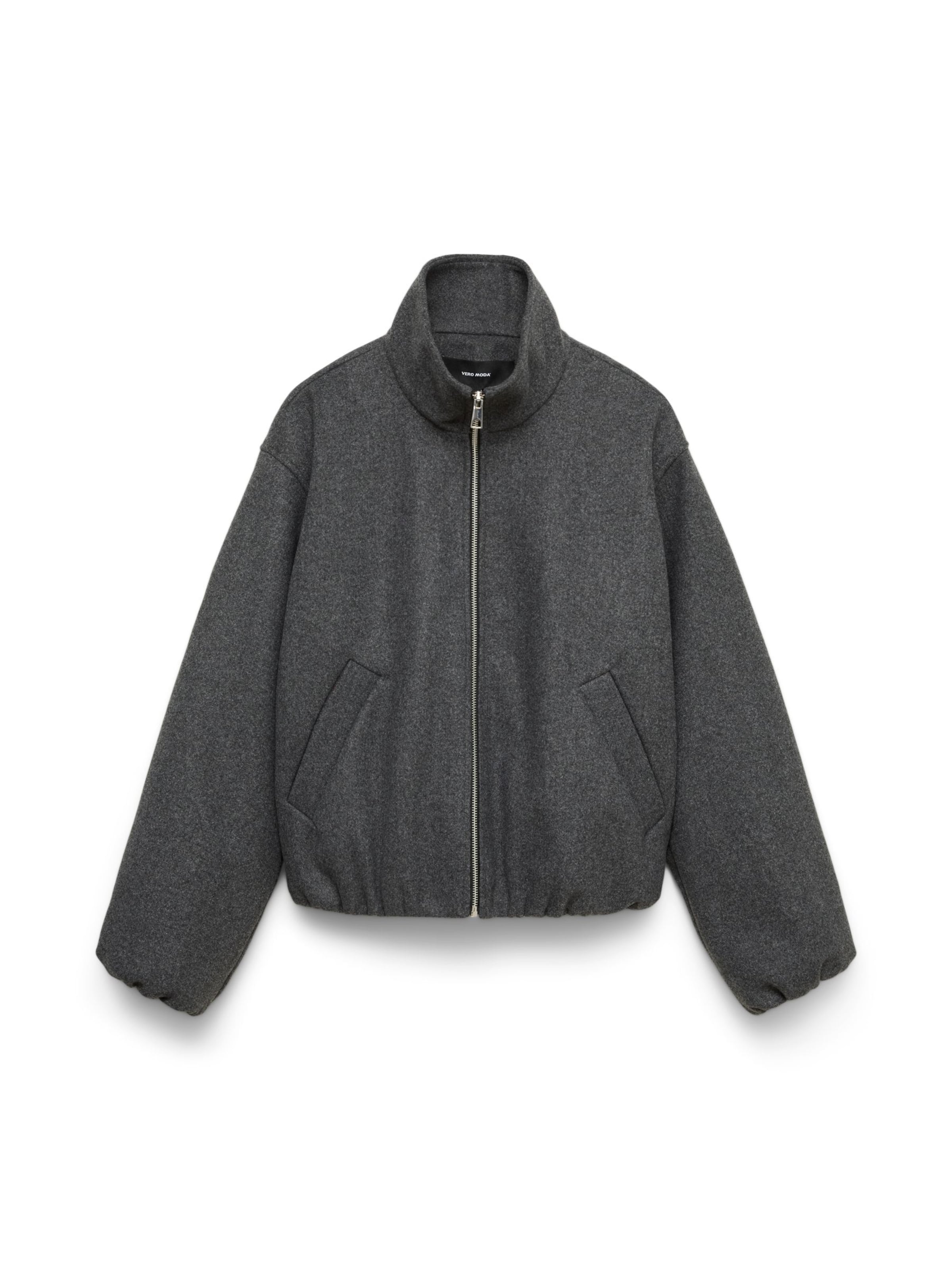 Veste mi-saison 'VMPopberlls' VERO MODA en gris : devant
