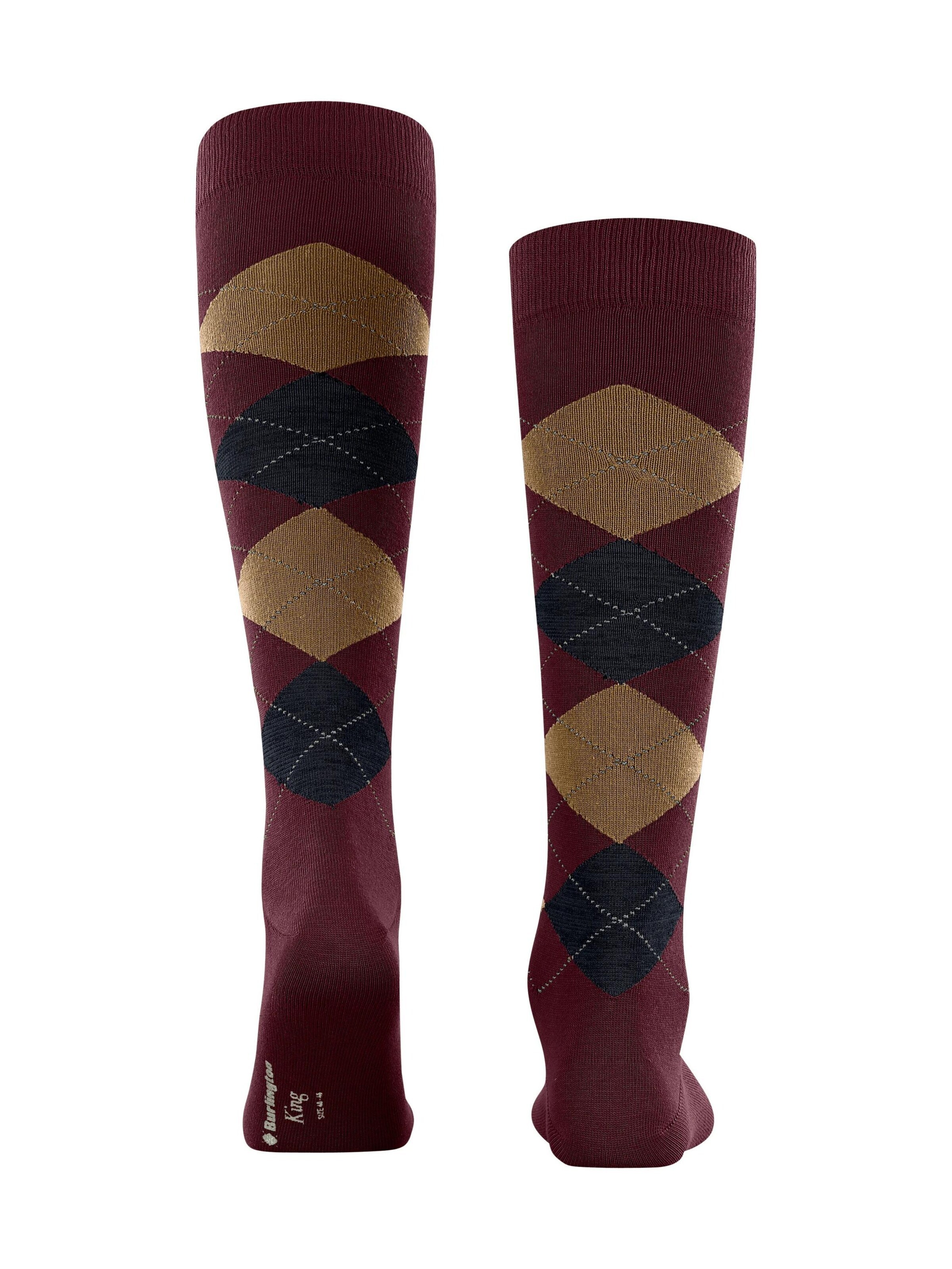 BURLINGTON Knee High Socks 'King' in Red