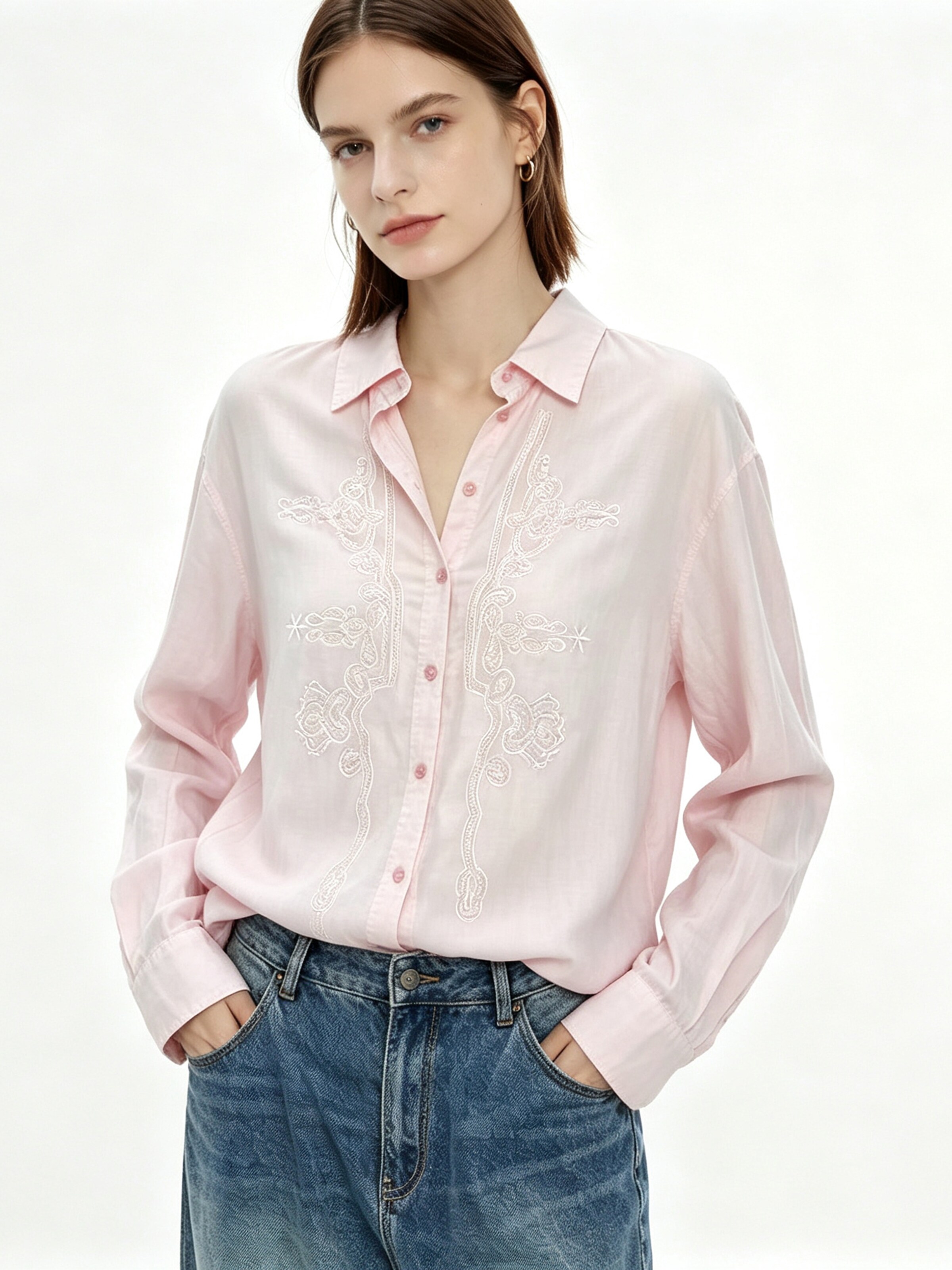 jeyini Shirt‌‌‌ in Pink: Vorderseite