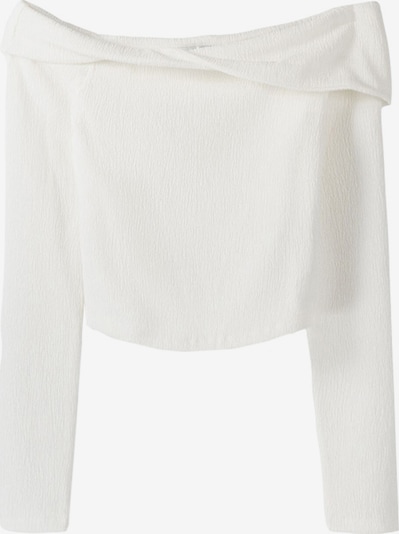 Bershka Shirt in White, Item view