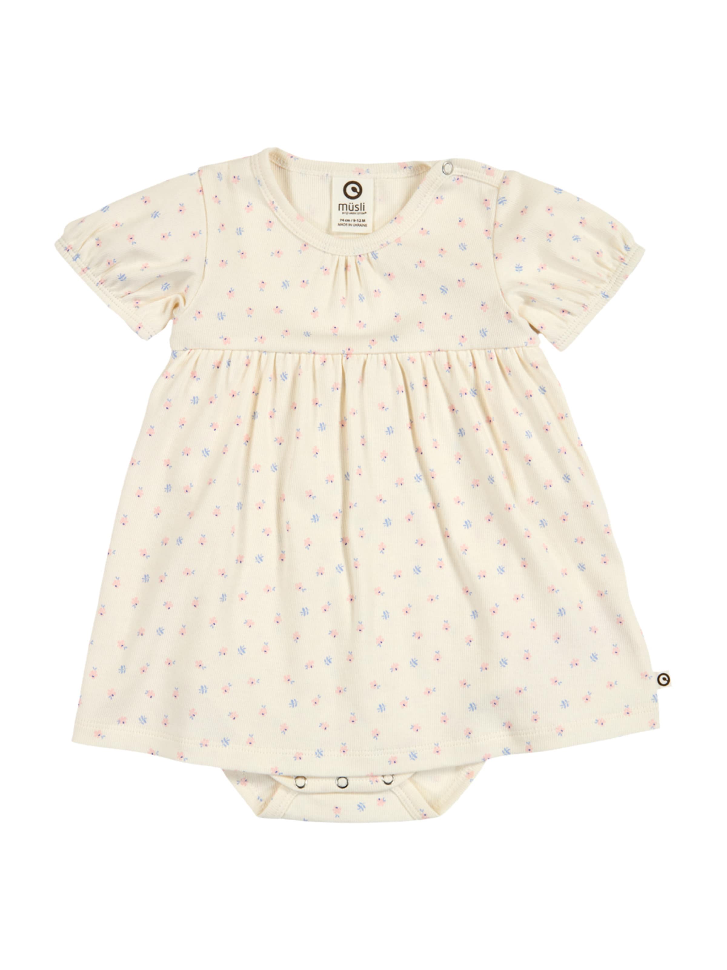 Müsli by GREEN COTTON Jurk in Beige: voorkant