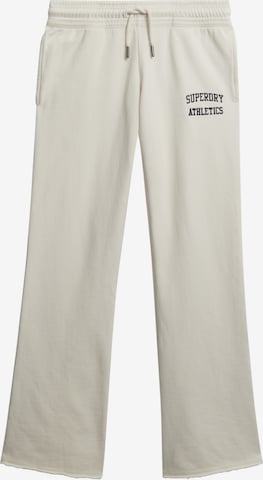 Superdry Broek 'Athletic Essentials' in Wit: voorkant