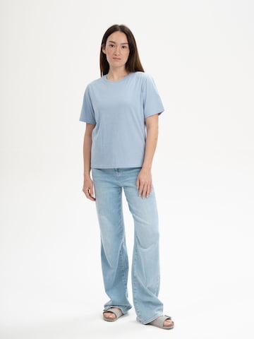 MELA - Camisa 'Tanika' em azul