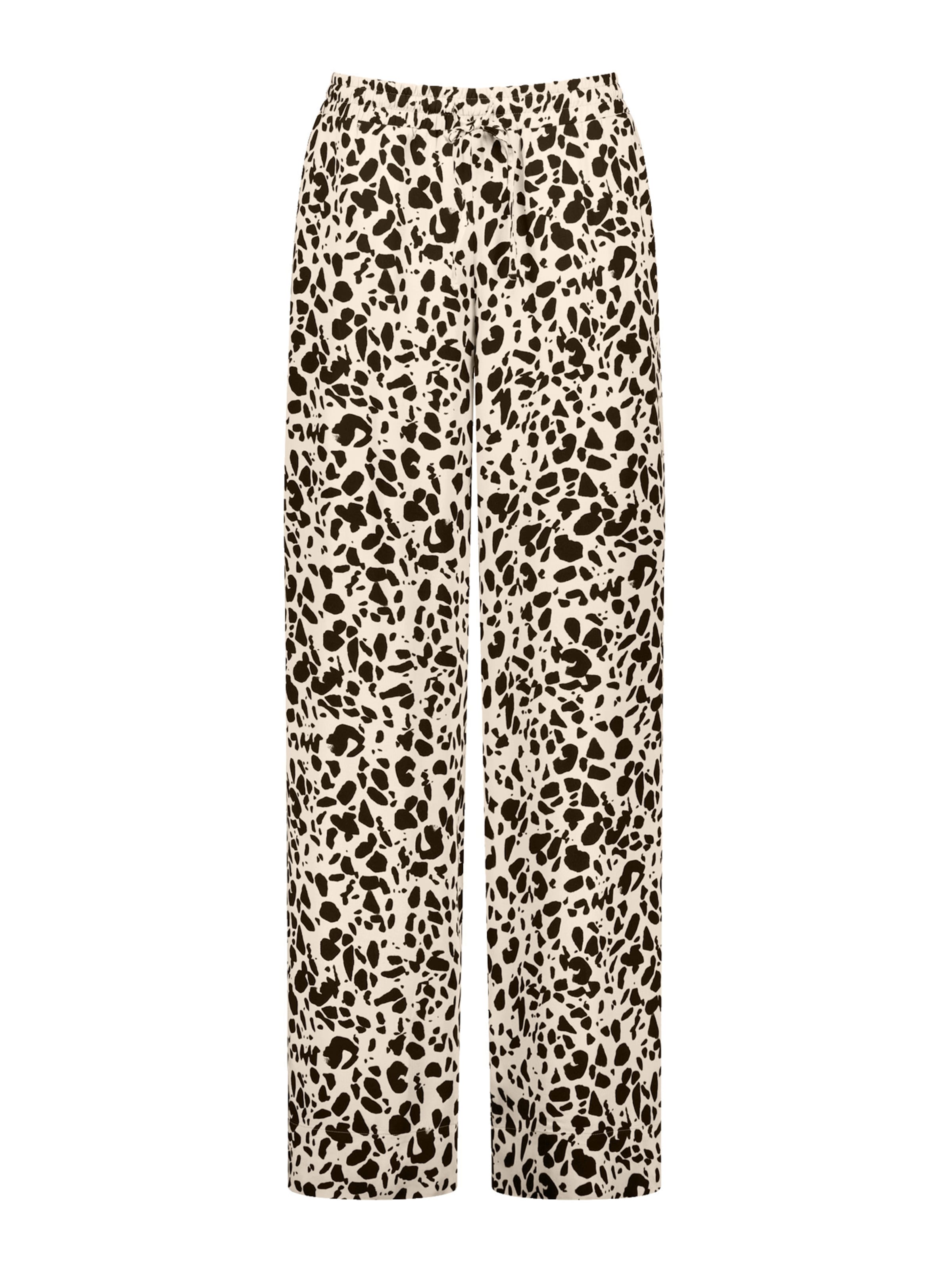 TAIFUN Wide leg Broek in Beige: voorkant