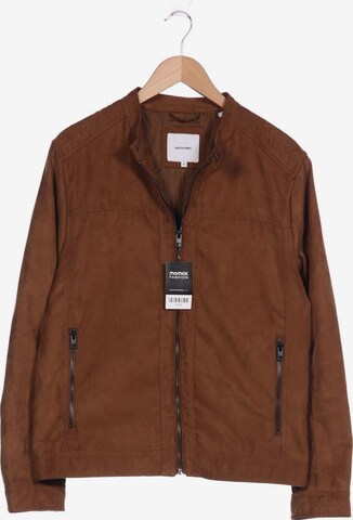 JACK & JONES Jacket & Coat in XL in Brown: front
