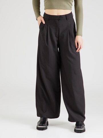 Wide Leg Pantalon à pince Molly BRACKEN en noir : devant