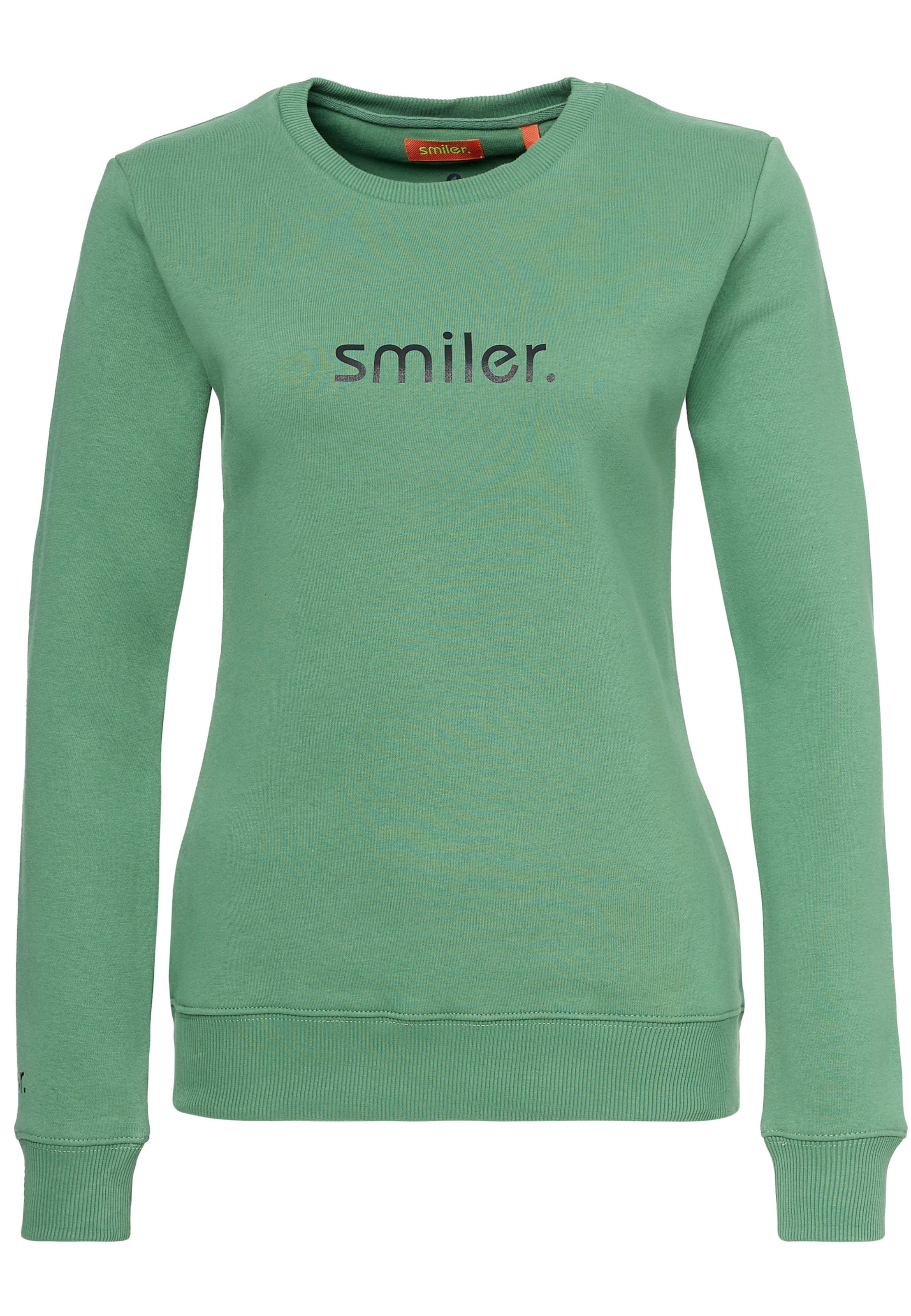 smiler. Sweatshirt 'Cuddle' in Green: front