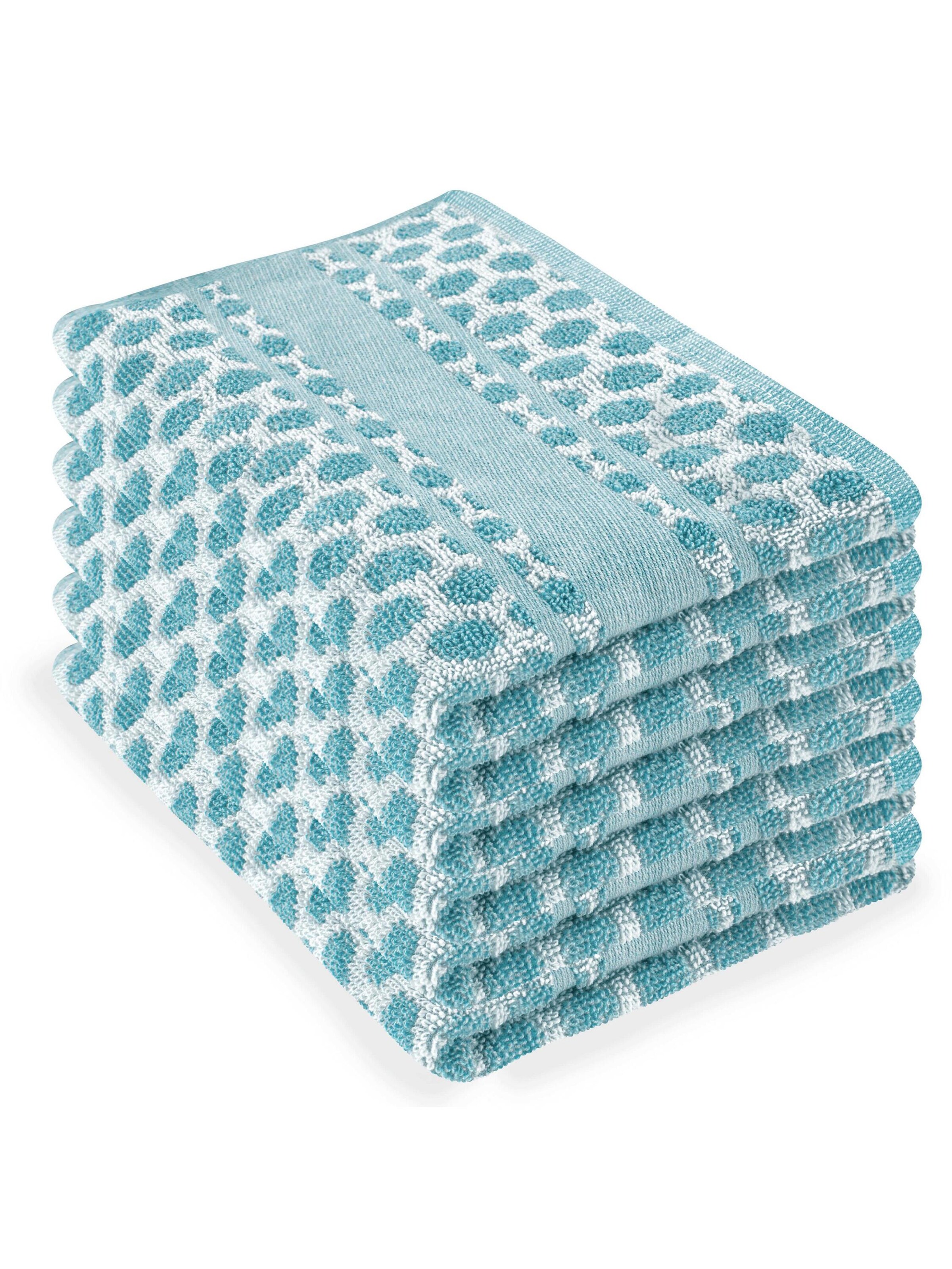 Aspero Dishcloth in Blue: front