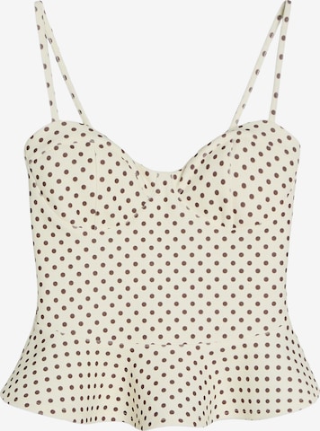 Bershka Topp i beige: framsida