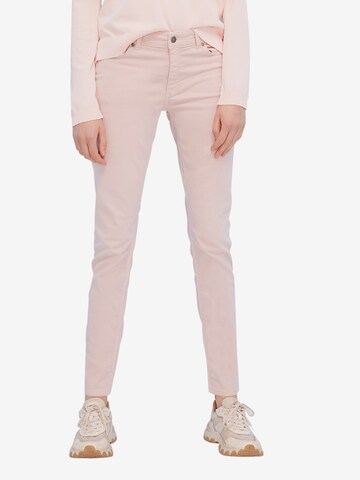 Coupe slim Jean MORE & MORE en rose : devant