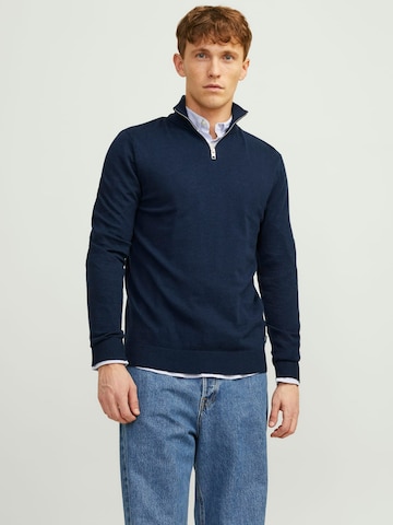 JACK & JONES Trui 'Emil' in Blauw: voorkant