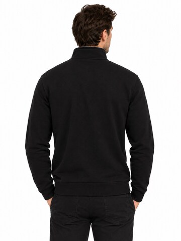 ØRN Workwear Sweatshirt 'ORN Grouse Quarter-Zip Sweatshirt – Marineblauw' in Zwart