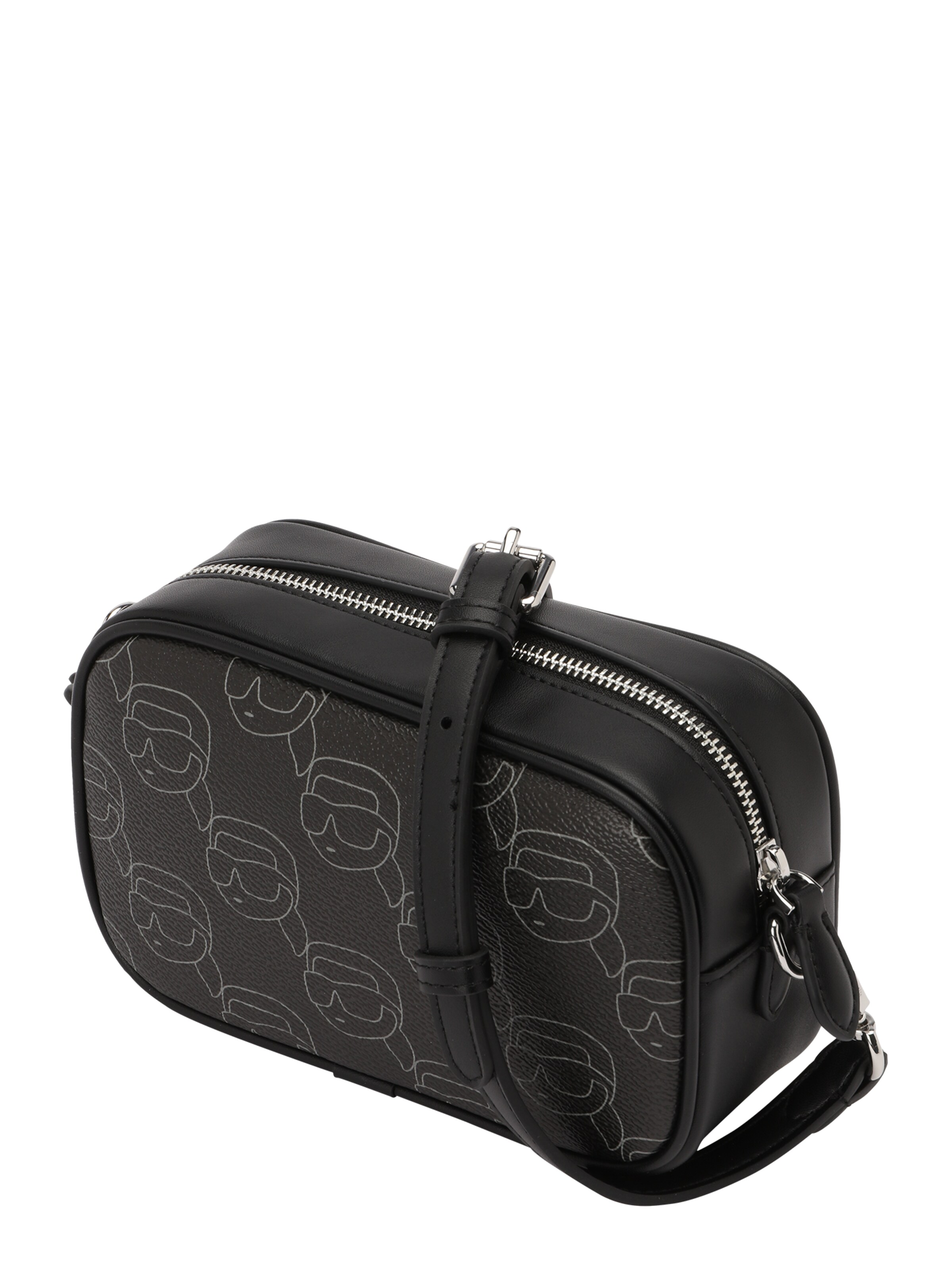 Geantă de umăr 'IKON' de la Karl Lagerfeld pe negru: față