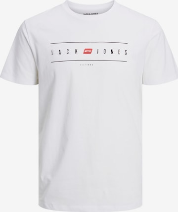 T-Shirt JACK & JONES en blanc : devant