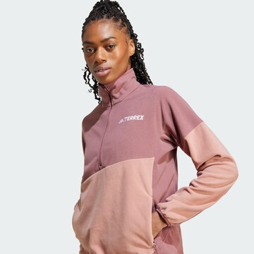 Pull-over de sport ADIDAS TERREX en rose