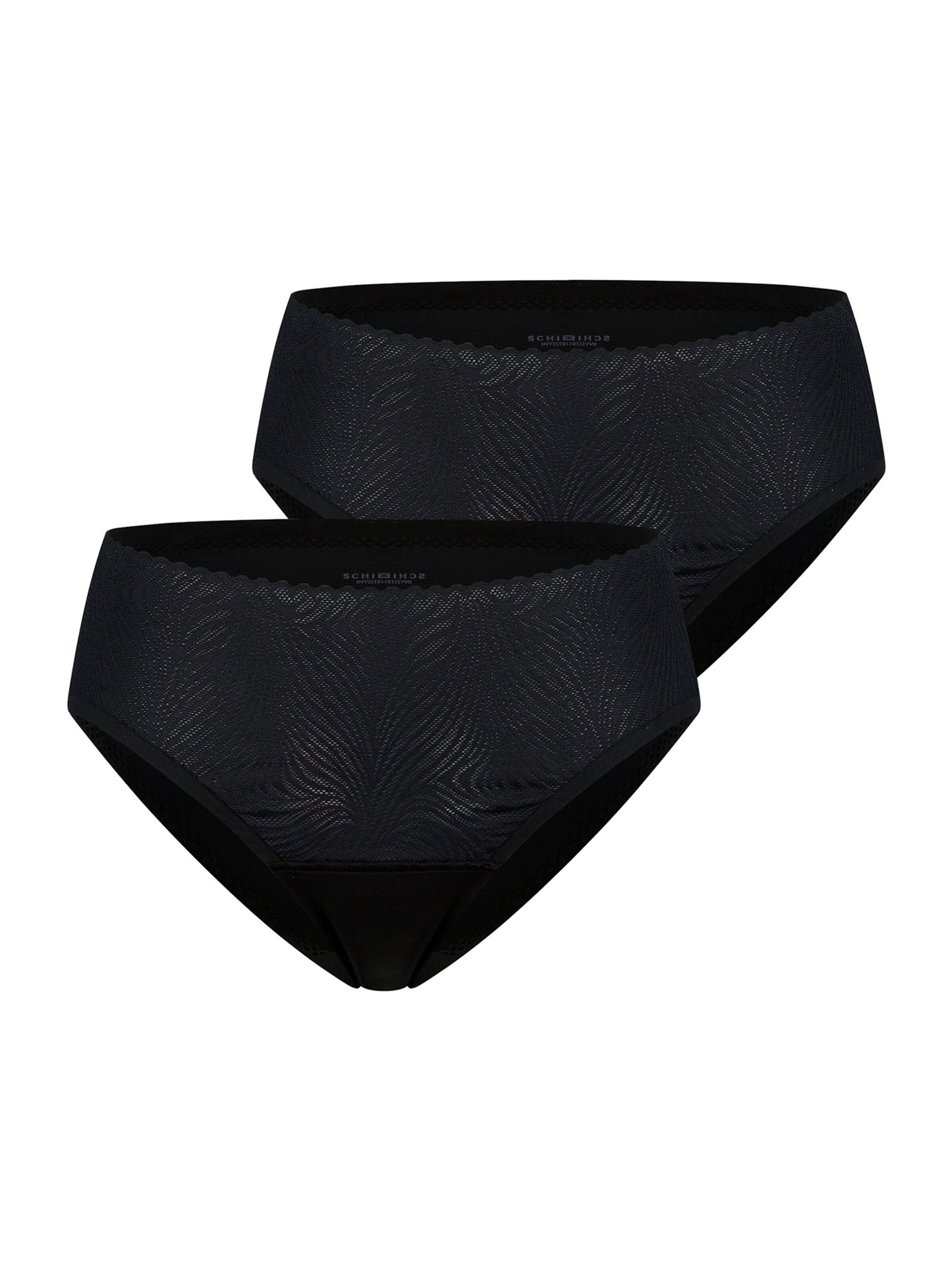 Slip ' Invisible Soft Lace ' SCHIESSER en noir : devant