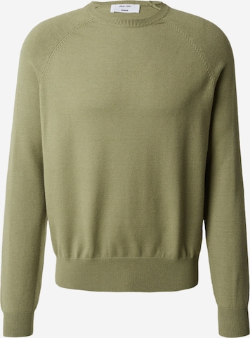 DAN FOX APPAREL Pullover 'Benno' in Grün: Vorderseite