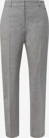 COMMA Regular Trousers with creases in Grey: front