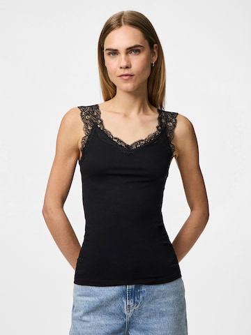 PIECES Top 'PCBARBERA LACE' in Black: front