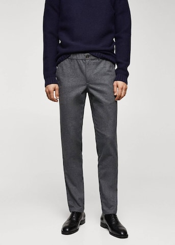 Regular Pantalon 'Brest' MANGO MAN en gris : devant