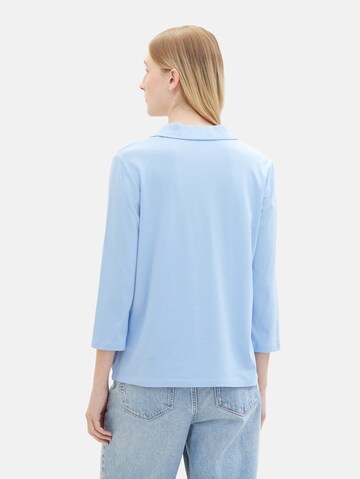 TOM TAILOR Bluse in Blau