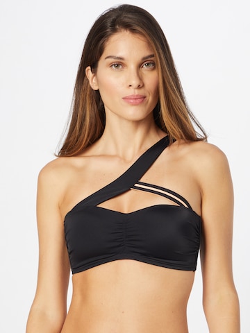 Bandeau Hauts de bikini LingaDore en noir : devant